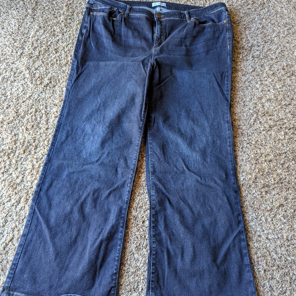 Lane Bryant Dark Blue Flare Jeans
